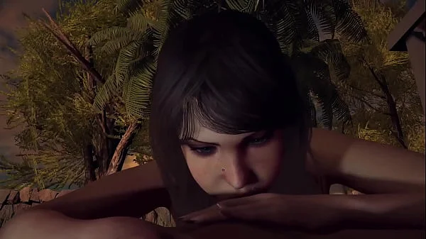 Good girl tries big cock in her mouth | 3D Porn