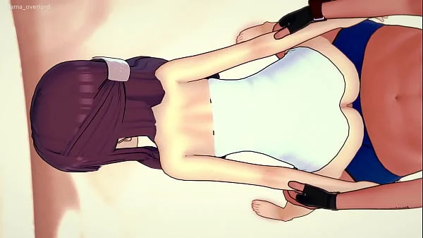 Horny Fern only wearing a towel