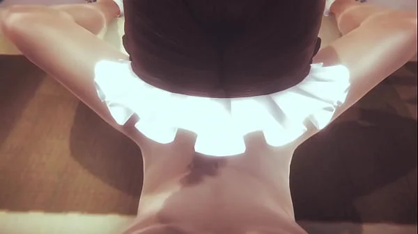 Hentai Uncensored - Monica maid gets her pussy cleaned and then returns the favor - Anime Manga Japanese Asian Game Porn